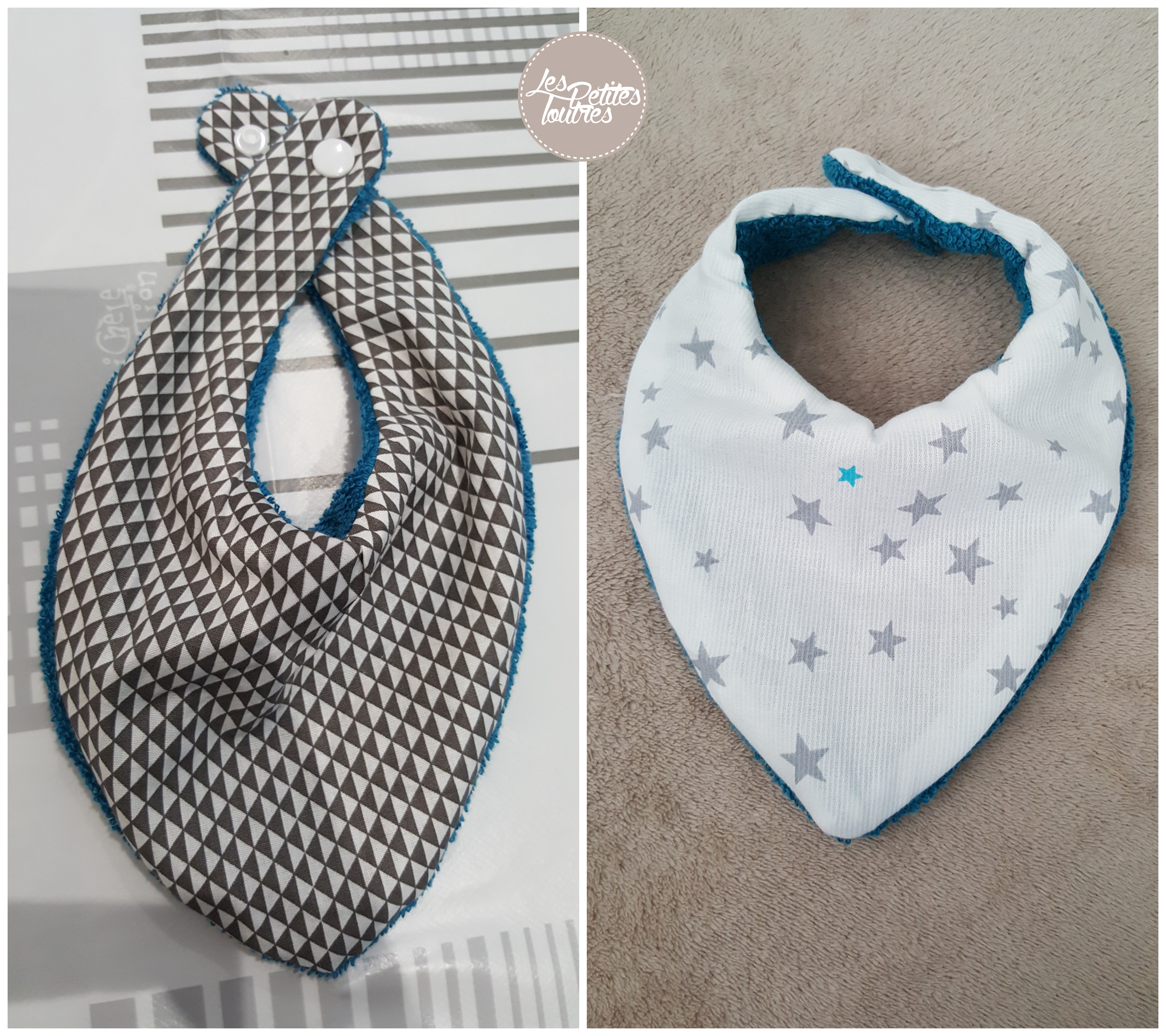 Bavoir bandana à noeud pour bébé garçon