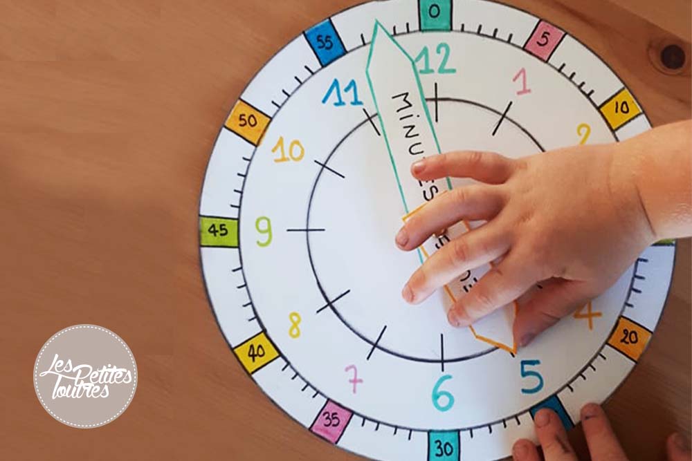 Tutoriel - fabriquer une horloge pour apprendre à lire l'heure à un enfant